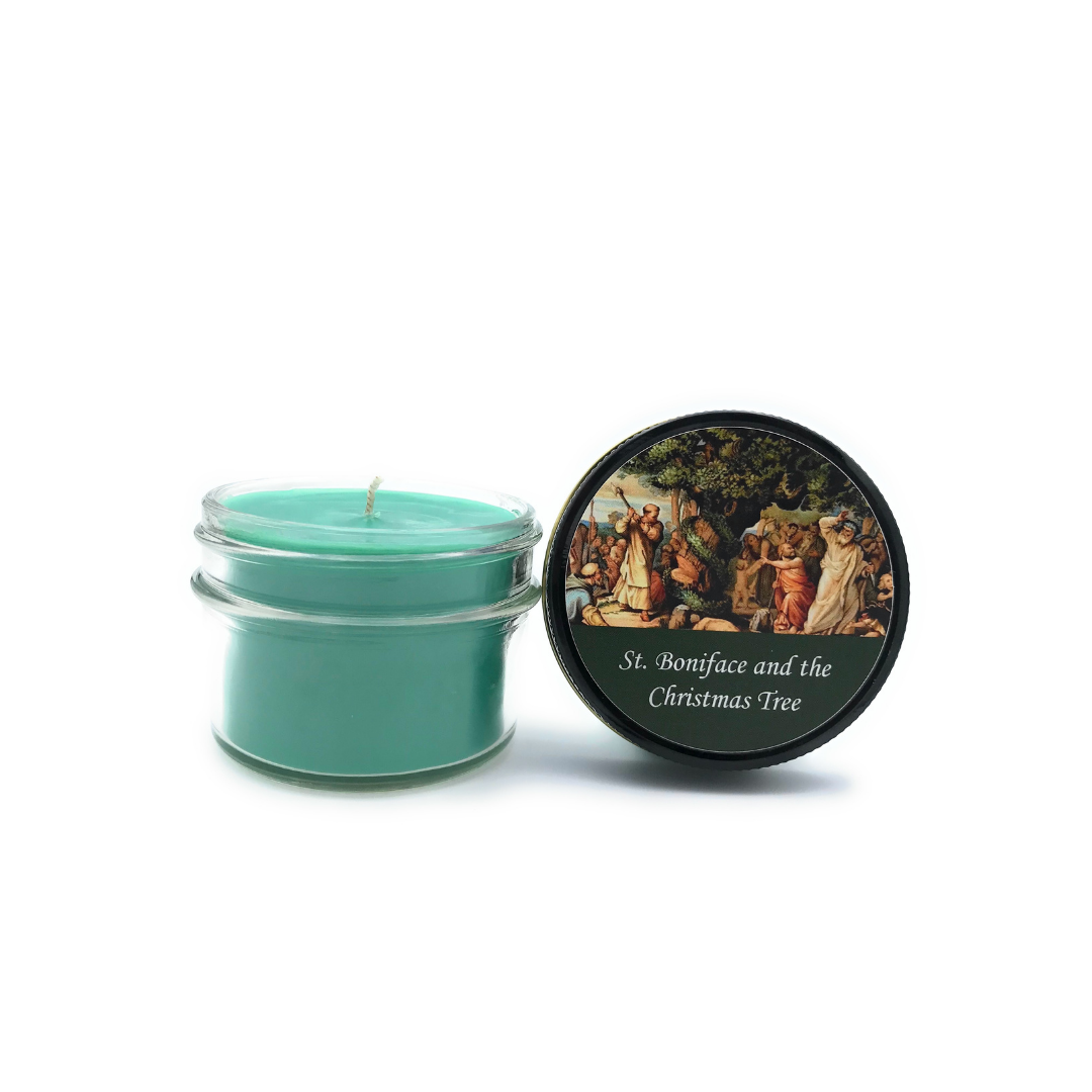 Saint Boniface and the Christmas Tree The Catholic Candle Company